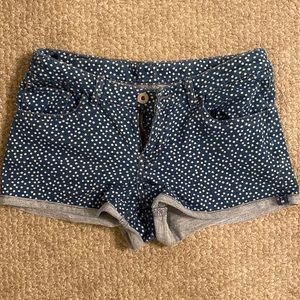Levi s denim shorts with white dots